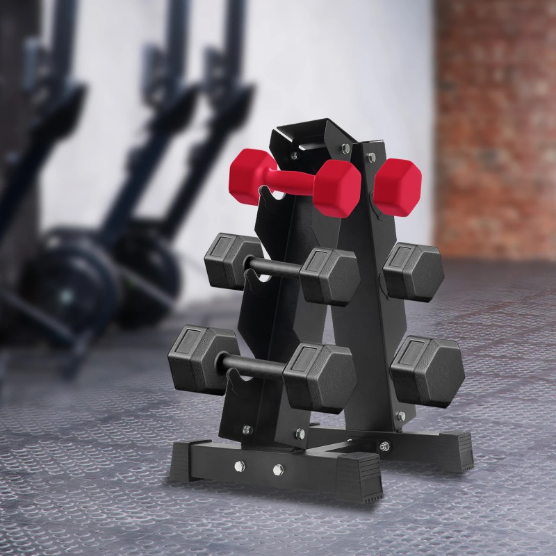 Home Gym Organization - رف دمبل معدني موفر للمساحة في