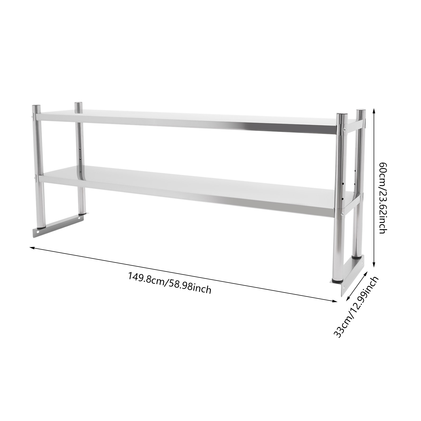 Home Gym Organization - رفوف من الفولاذ المقاوم للصدأ، رف