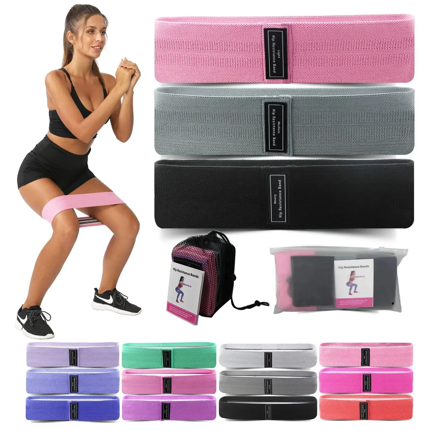 Home Gym Organization - 1/2/3 قطعة أربطة مرنة اللياقة البدنية