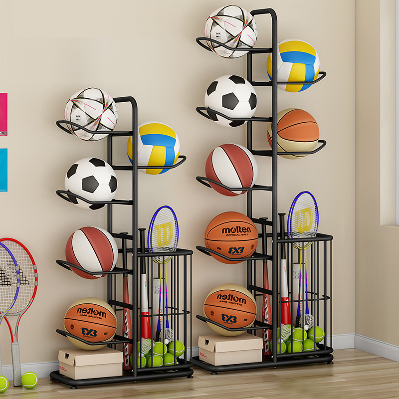 Home Gym Organization - رف تخزين للكرات الرياضية، حامل كرات