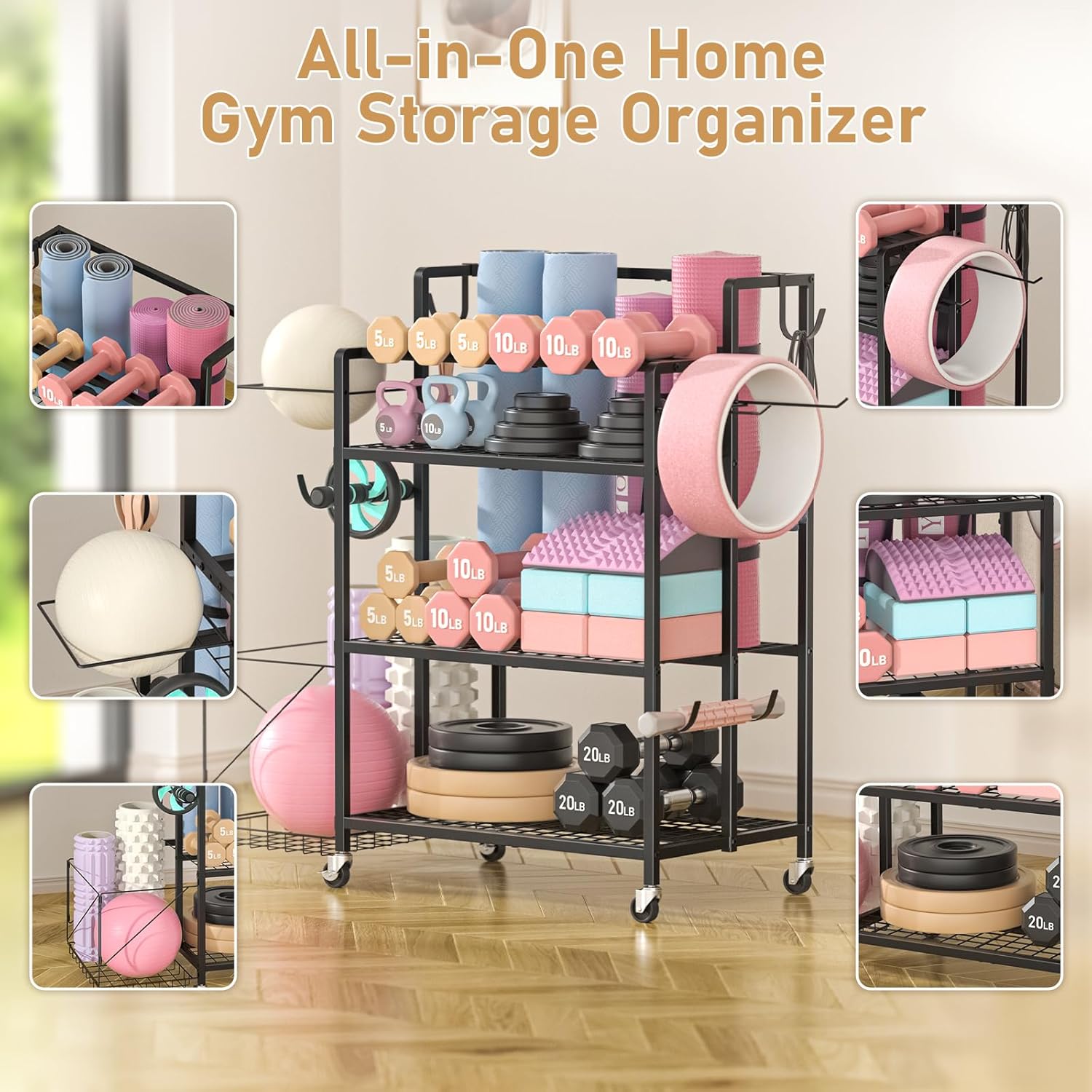 تخزين معدات الجيم المنزلية، بد - مراجعة Home Gym Kettlebells وسعره