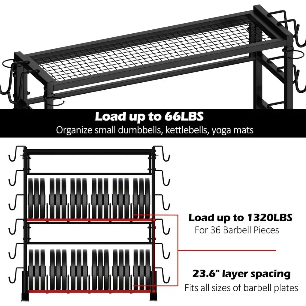 رف تخزين أوزان للصالة الرياضية - مراجعة Home Gym Kettlebells وسعره