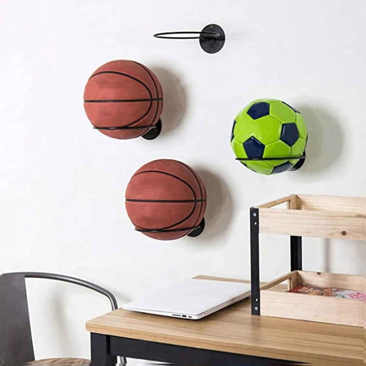 حامل كرة سلة مثبت على الحائط ل - مراجعة Home Gym Organization وسعره
