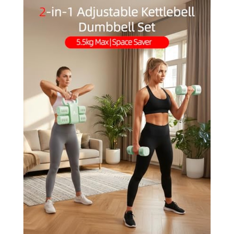 مجموعة دمبلز للتمارين المنزلية - مراجعة Home Gym Kettlebells وسعره