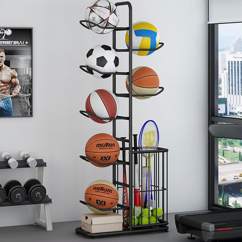 رف تخزين للكرات الرياضية، حامل - مراجعة Home Gym Organization وسعره