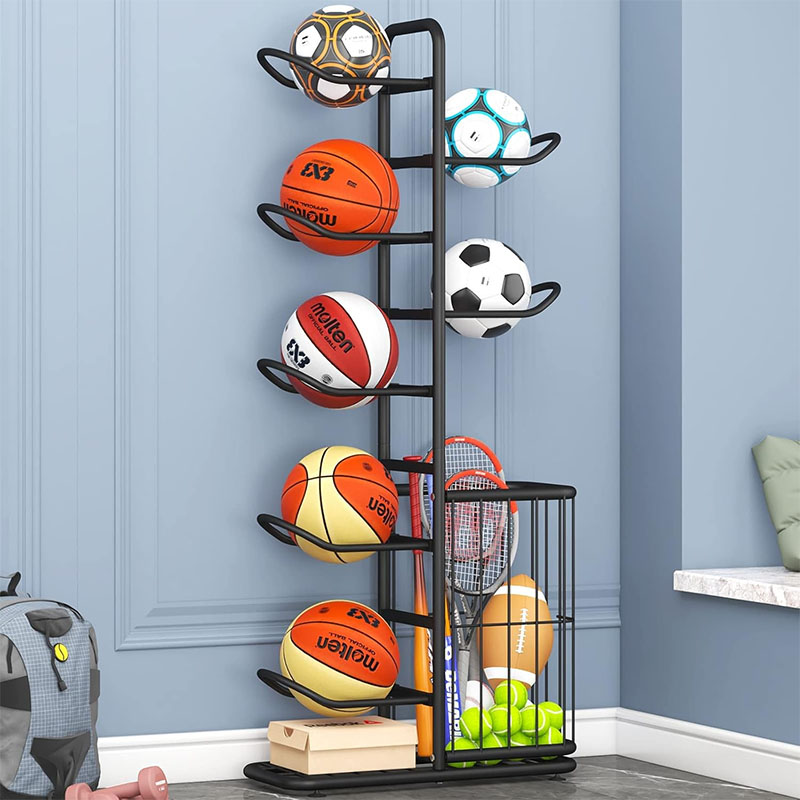 رف تخزين للكرات الرياضية، حامل - مراجعة Home Gym Organization وسعره