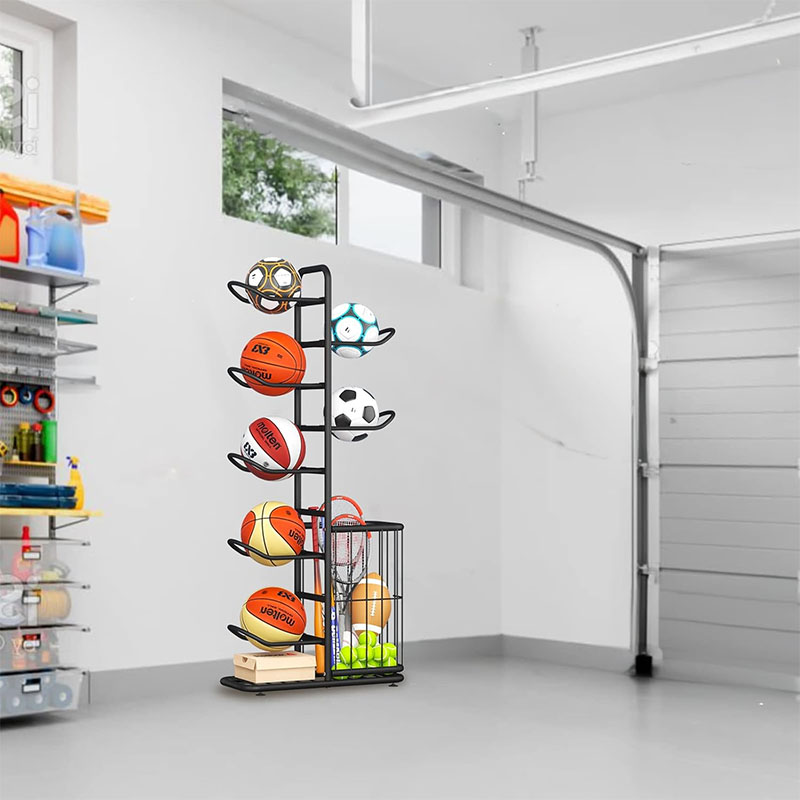 رف تخزين للكرات الرياضية، حامل - مراجعة Home Gym Organization وسعره
