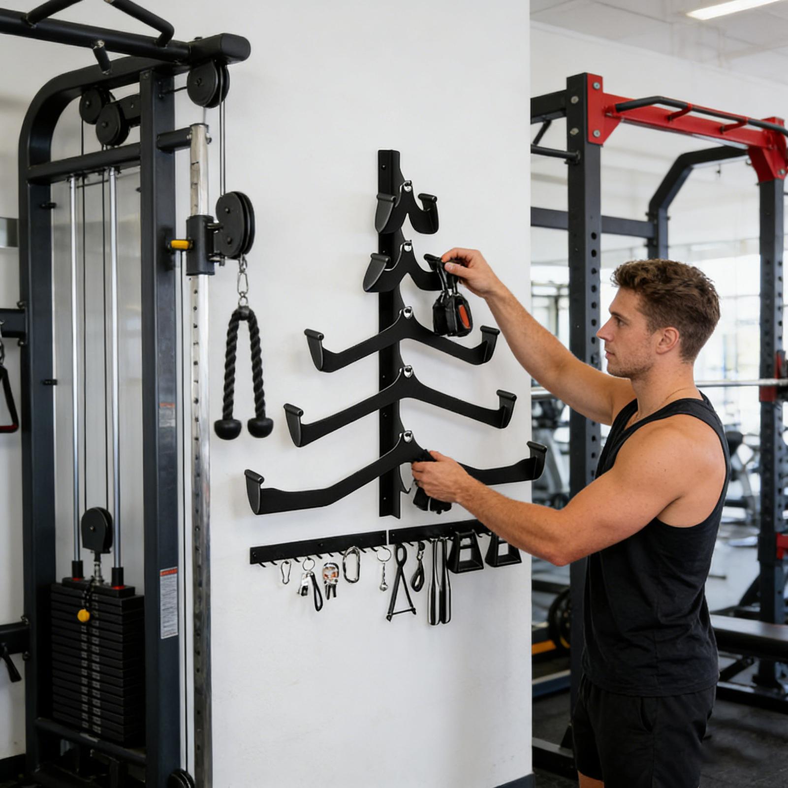رف الصالة الرياضية لشريط السحب - مراجعة Home Gym Organization وسعره