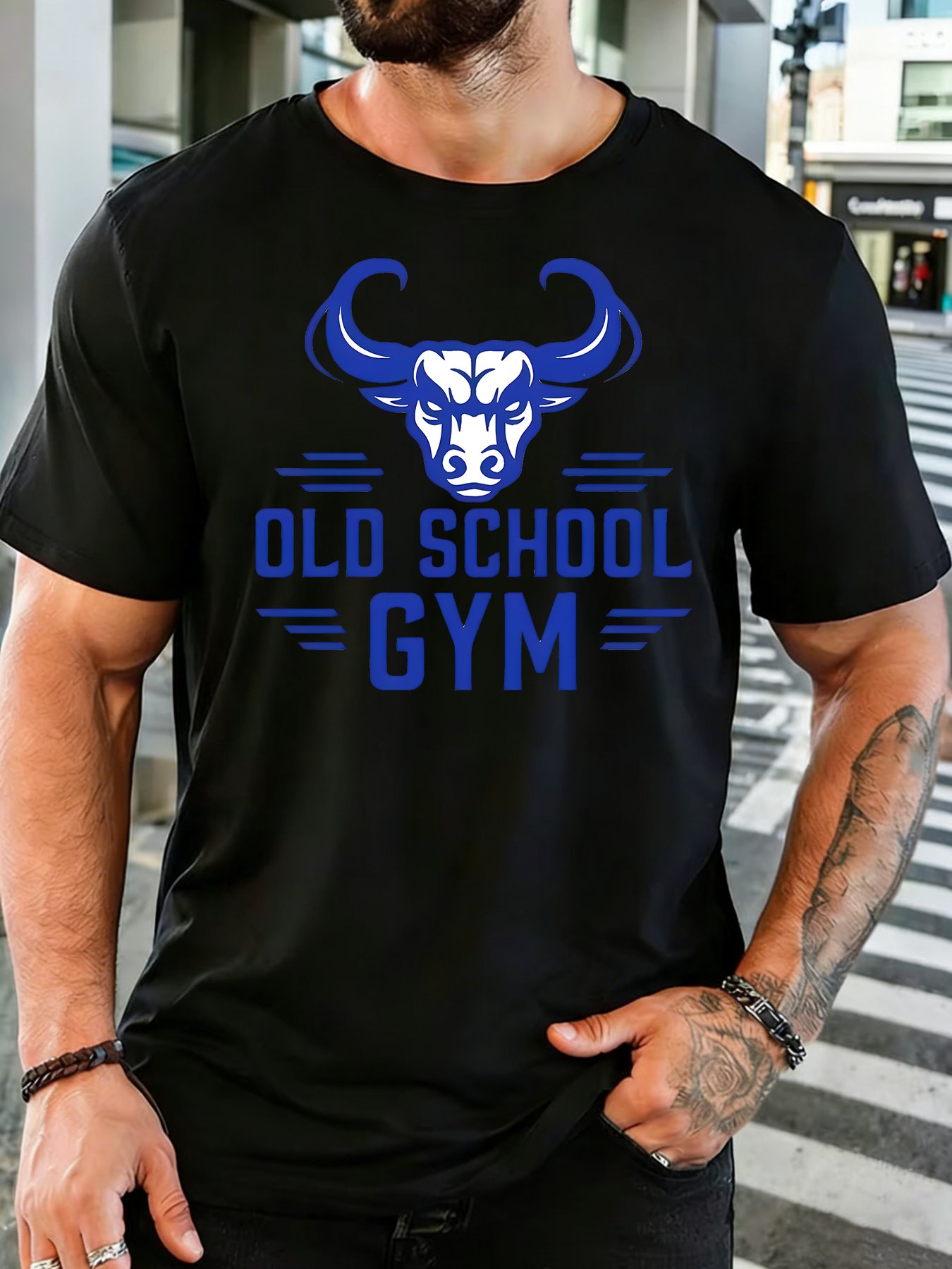 قميص رجالي قطني ناعم برقبة دائ - مراجعة Home Gym Old School وسعره
